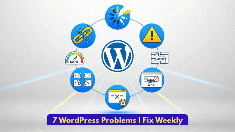 7 Common WordPress Problems I Fix Every Week (And How You Can Fix Them Too)